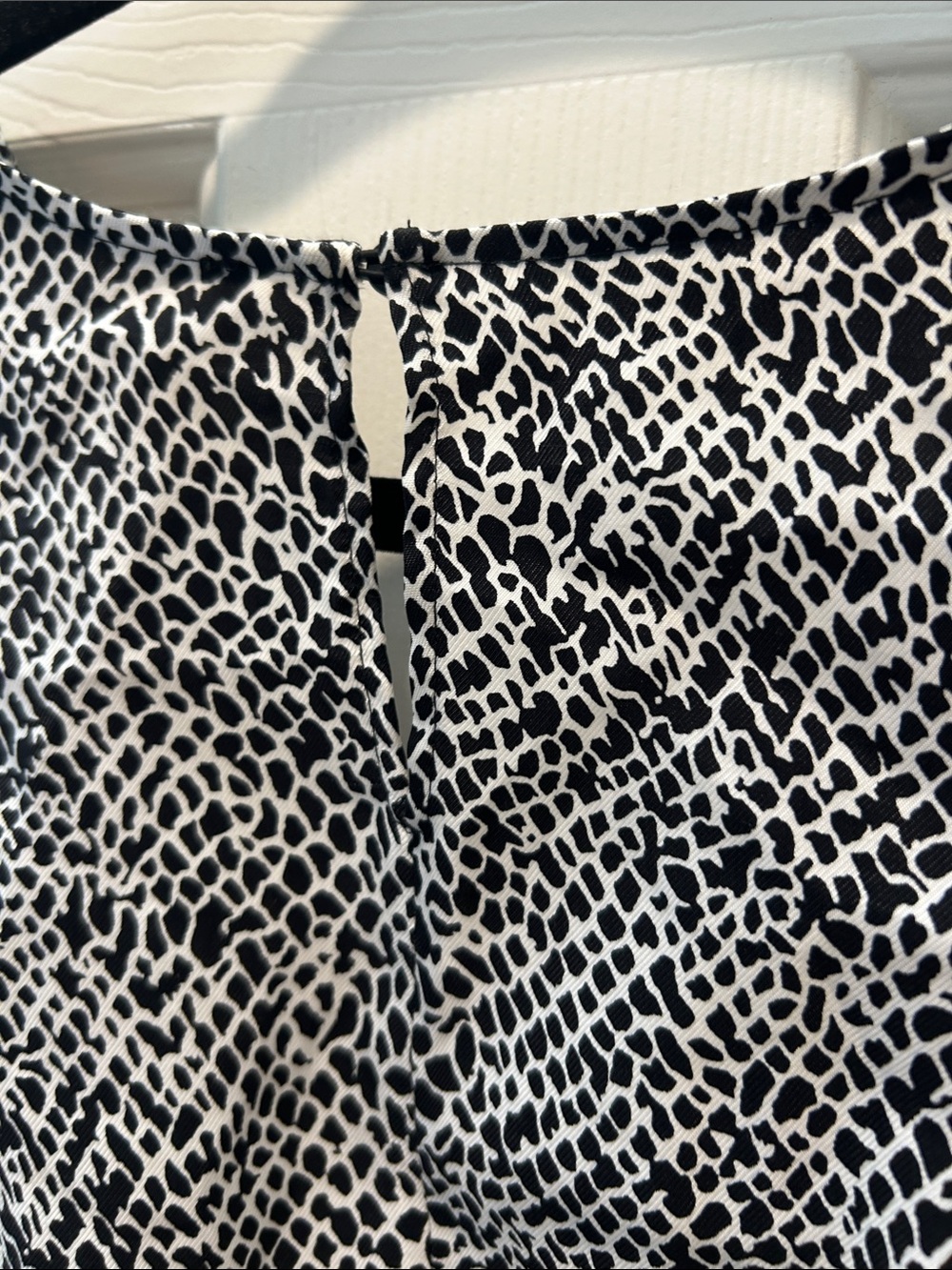 Maje Animal Print Cupro Jumpsuit Black White Size 38 US 6 - Picture 10 of 16